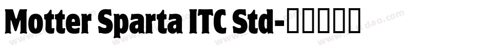 Motter Sparta ITC Std字体转换
